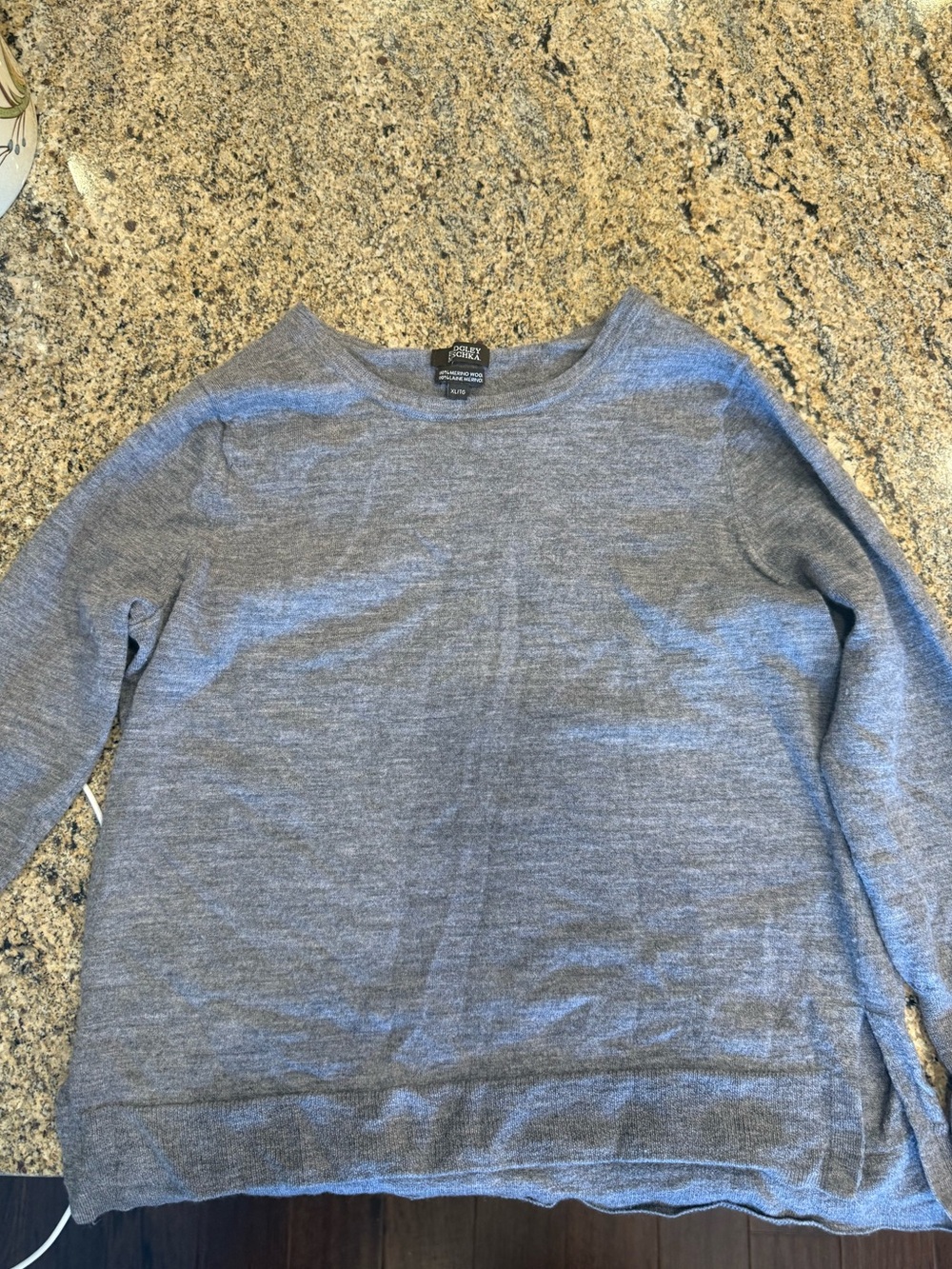 Badgley Mischka Women’s Crewneck Sweater - Light Gray
